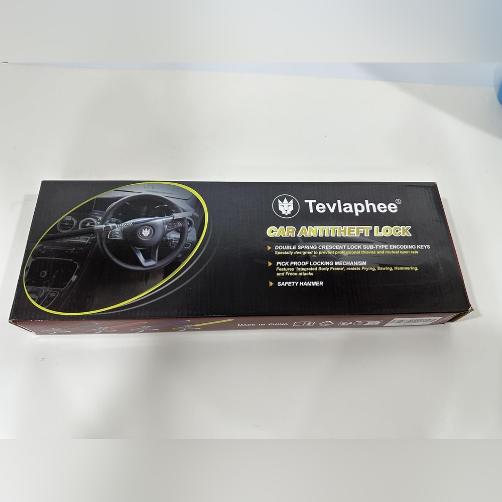 NEW Black Car Anti-Theft Lock